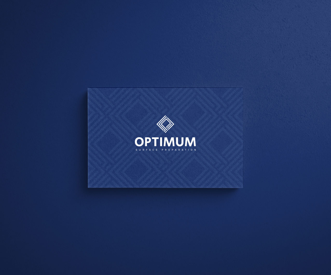 Optimum Surface Preparation business card design
